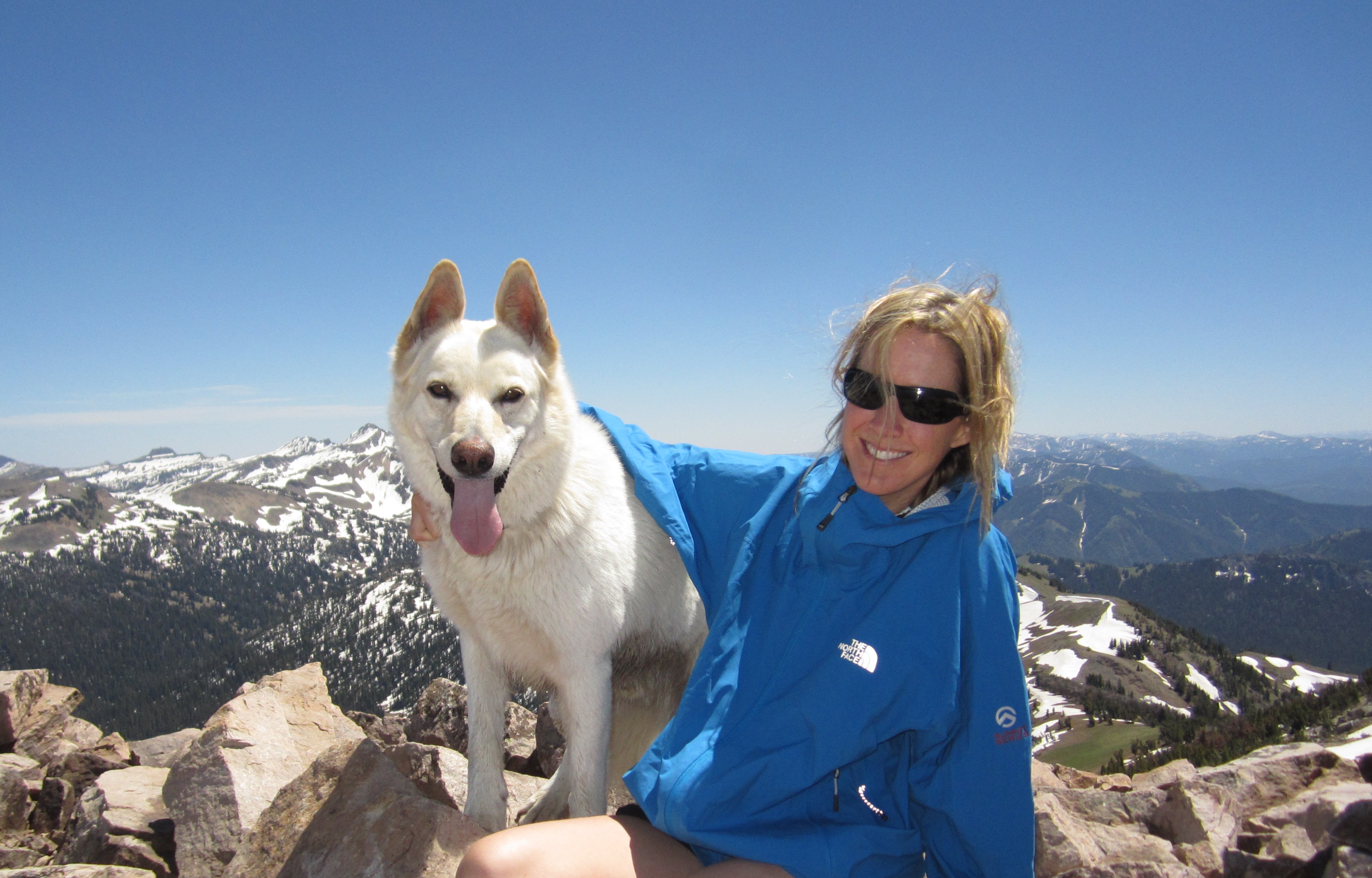 jackson peak with dog